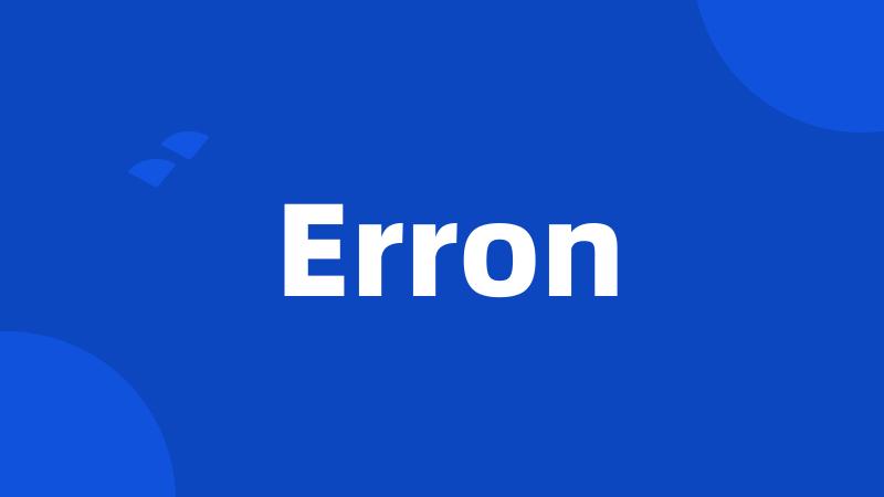 Erron