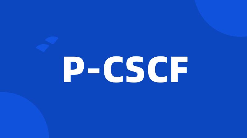 P-CSCF