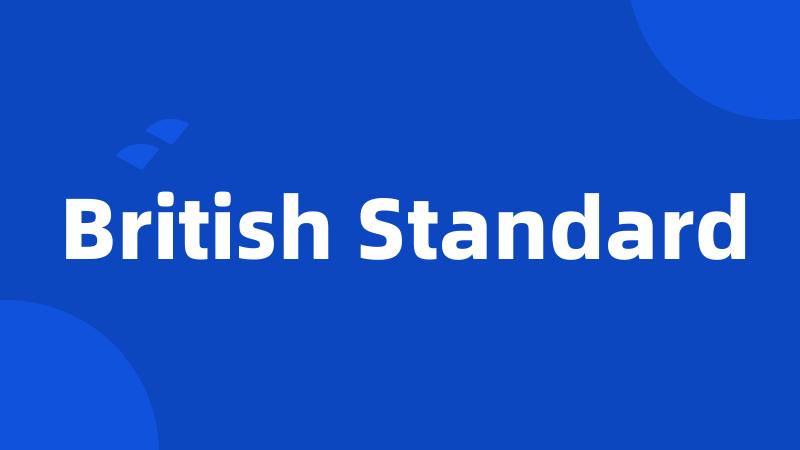 British Standard