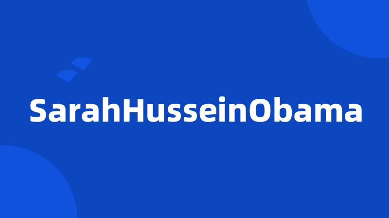 SarahHusseinObama