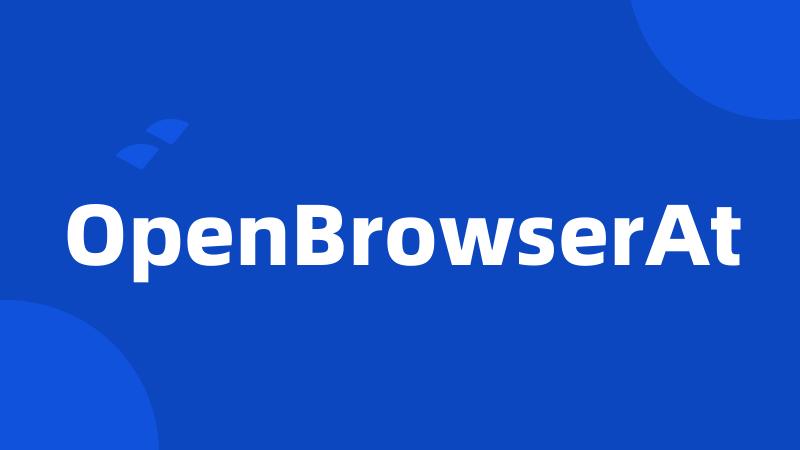 OpenBrowserAt