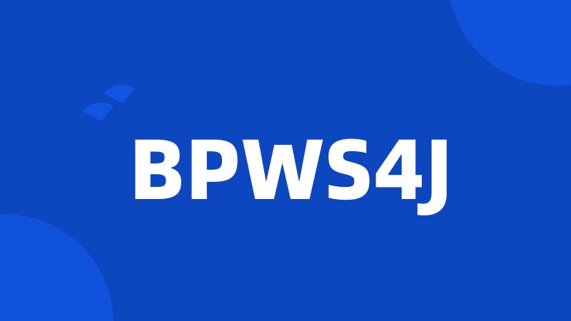 BPWS4J