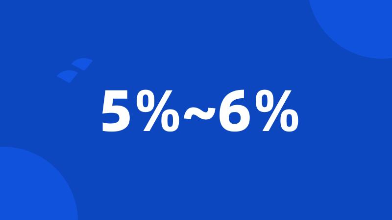 5%~6%