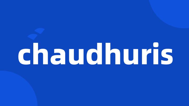 chaudhuris