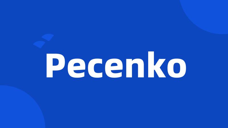 Pecenko