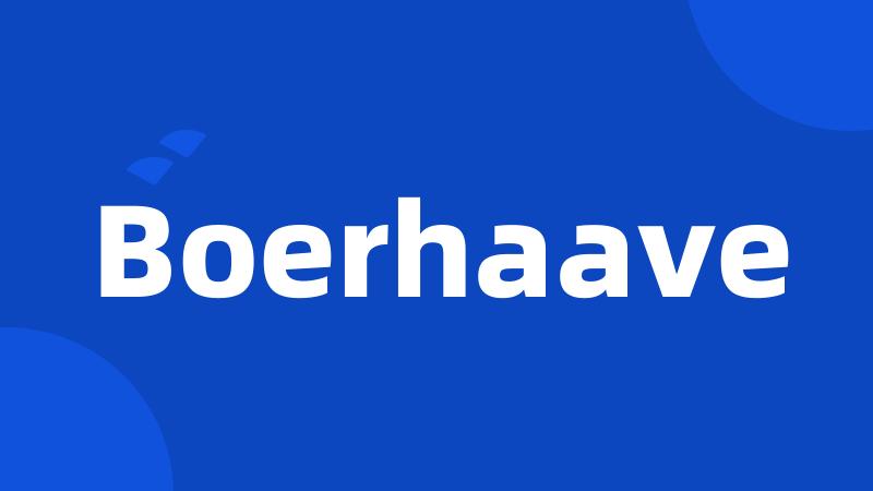 Boerhaave