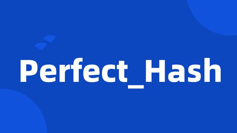 Perfect_Hash