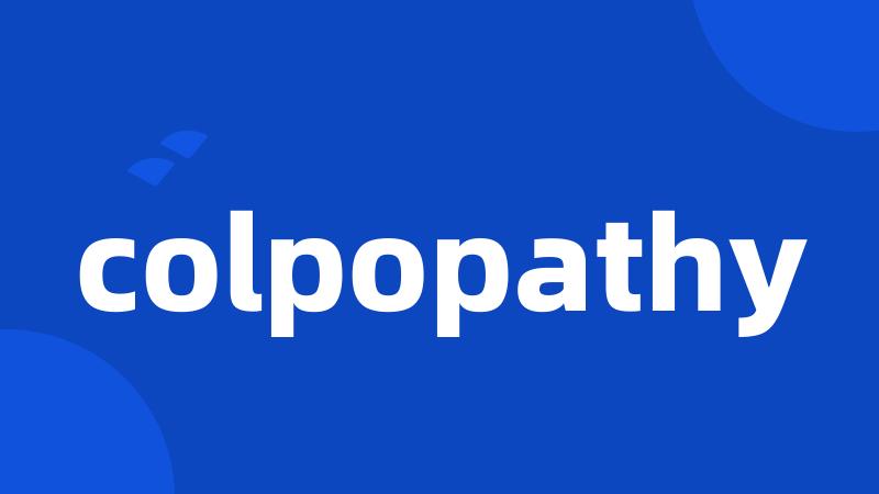 colpopathy