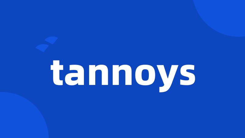 tannoys