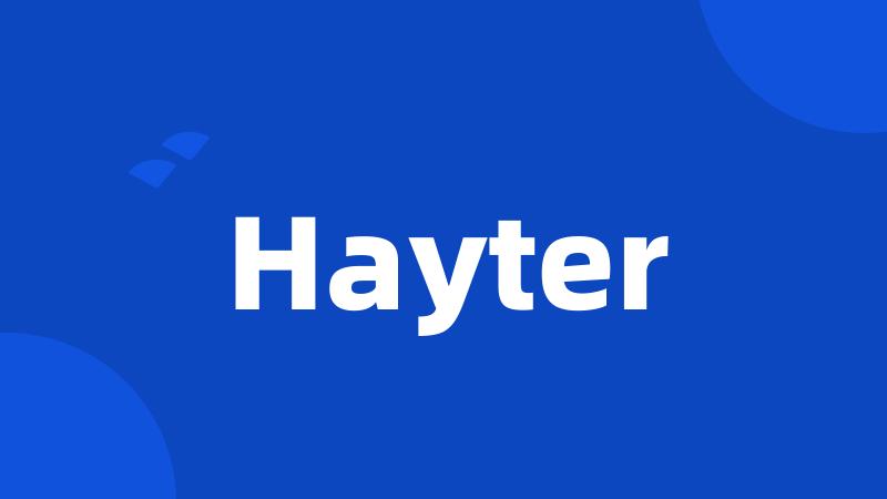 Hayter