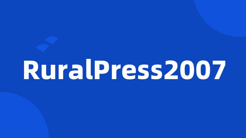 RuralPress2007