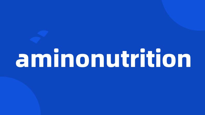 aminonutrition