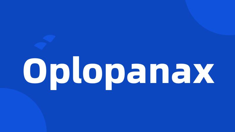 Oplopanax