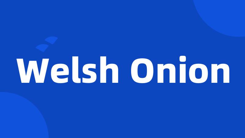 Welsh Onion