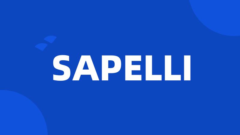 SAPELLI