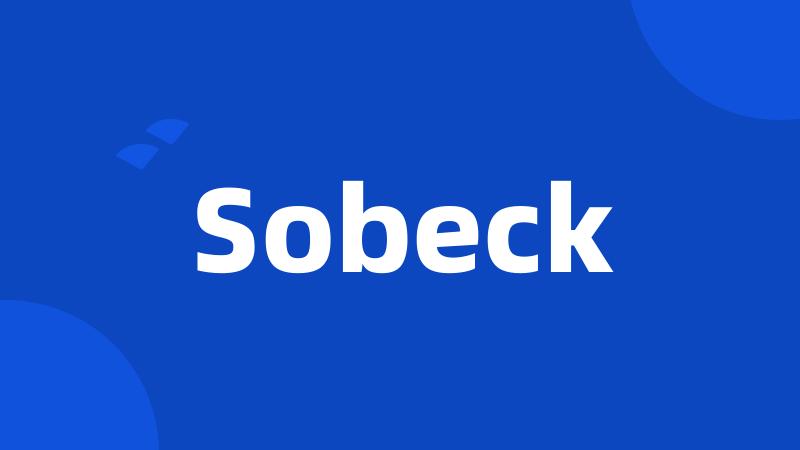 Sobeck