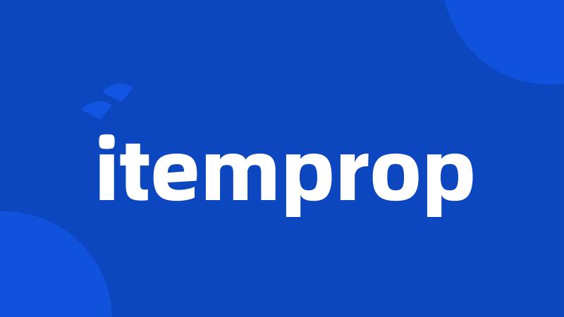 itemprop