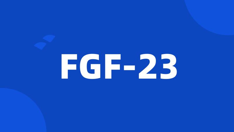 FGF-23