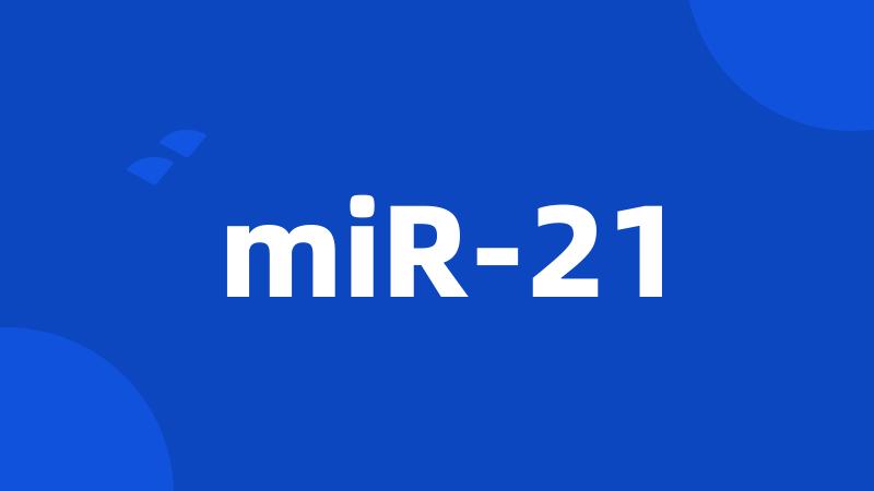 miR-21