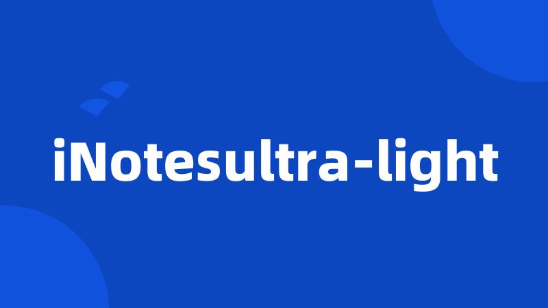 iNotesultra-light