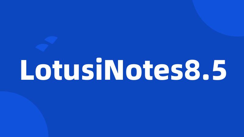 LotusiNotes8.5