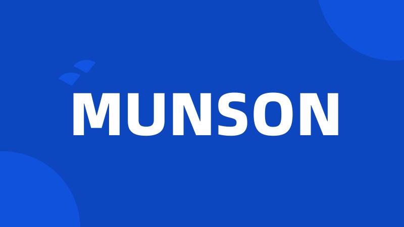 MUNSON