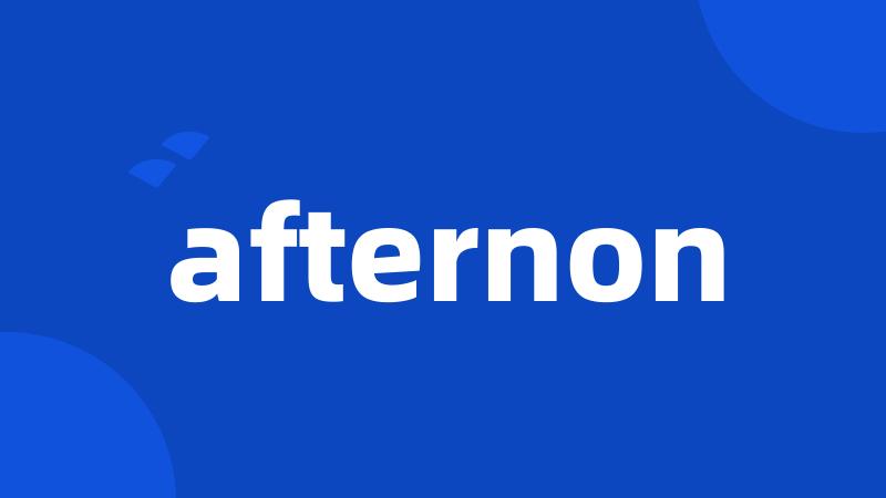 afternon