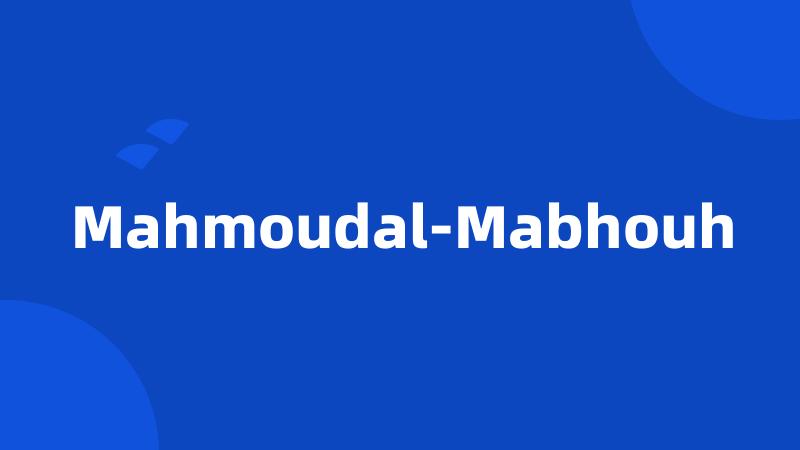 Mahmoudal-Mabhouh