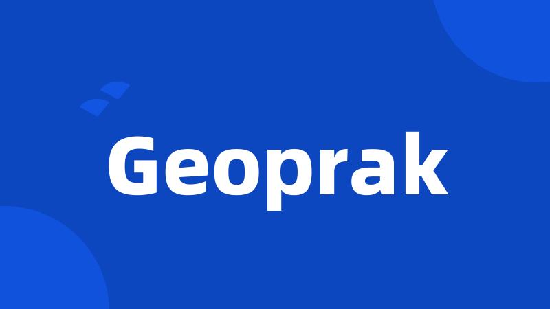 Geoprak