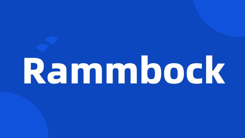 Rammbock