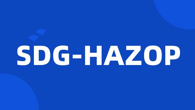 SDG-HAZOP
