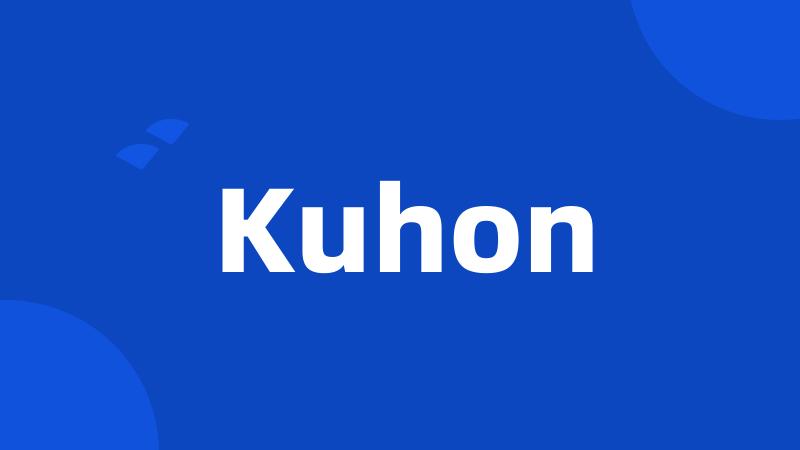 Kuhon