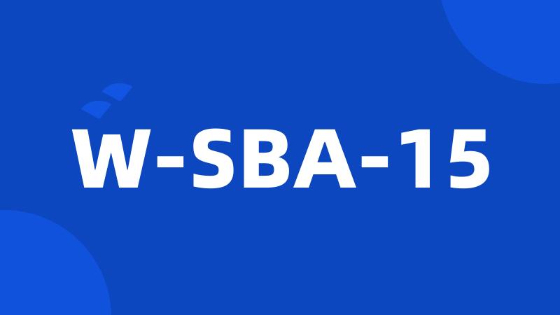 W-SBA-15