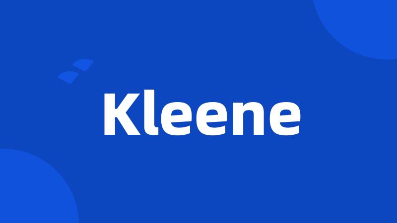 Kleene