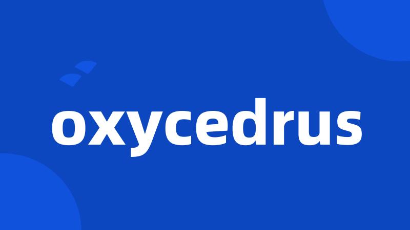 oxycedrus