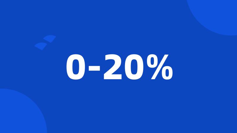 0-20%