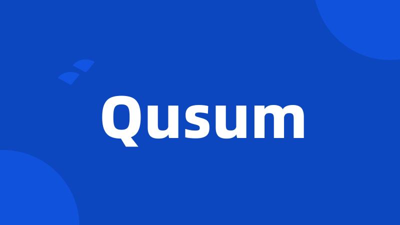 Qusum