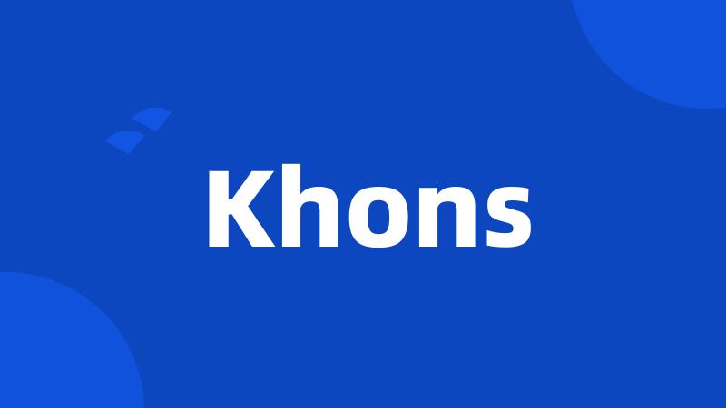 Khons
