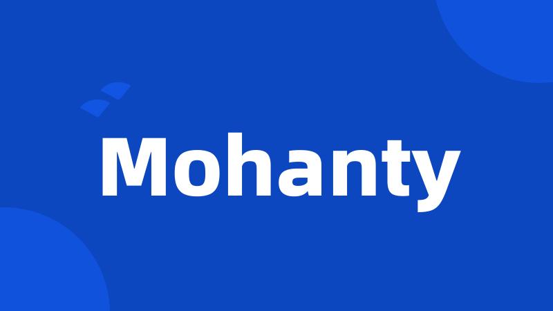 Mohanty