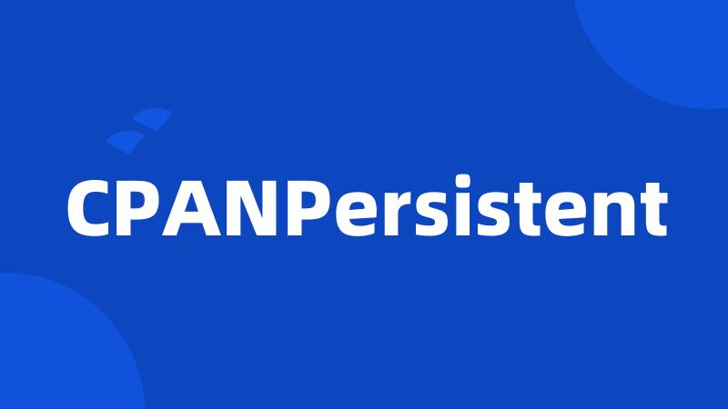 CPANPersistent