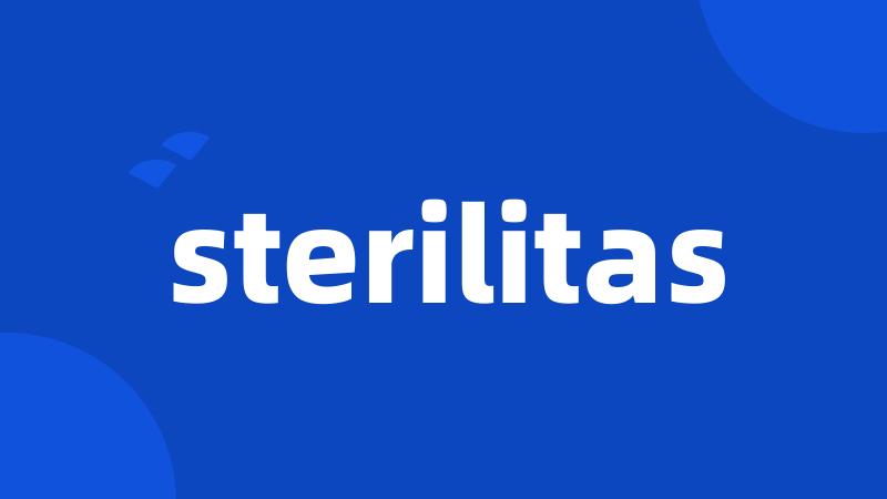 sterilitas