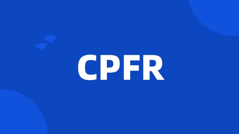 CPFR