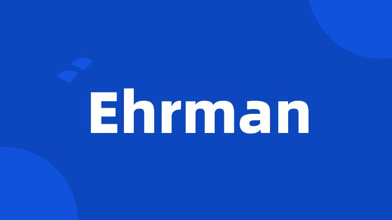 Ehrman