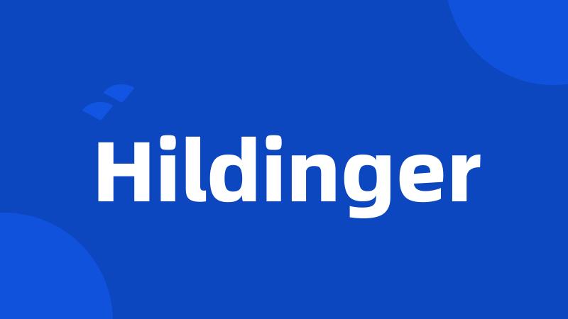 Hildinger