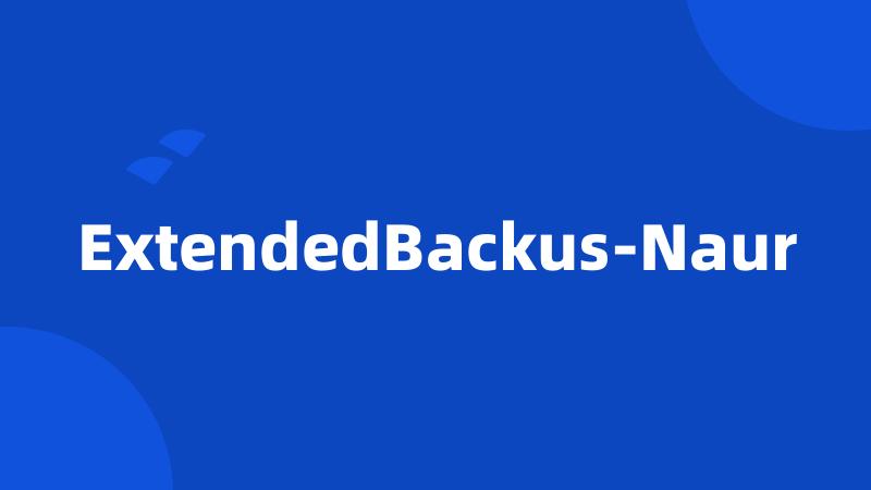 ExtendedBackus-Naur