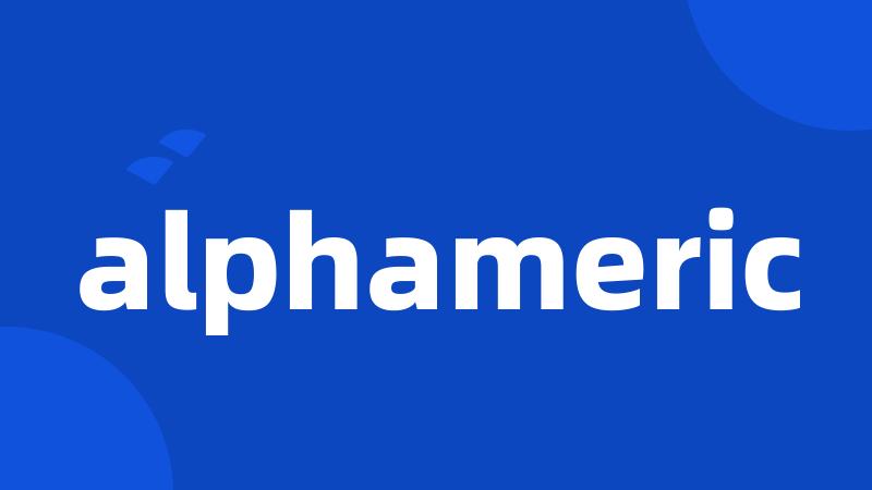 alphameric