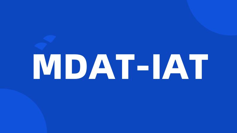 MDAT-IAT