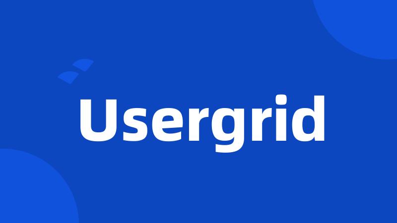 Usergrid