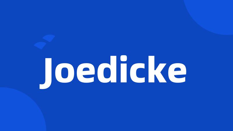 Joedicke