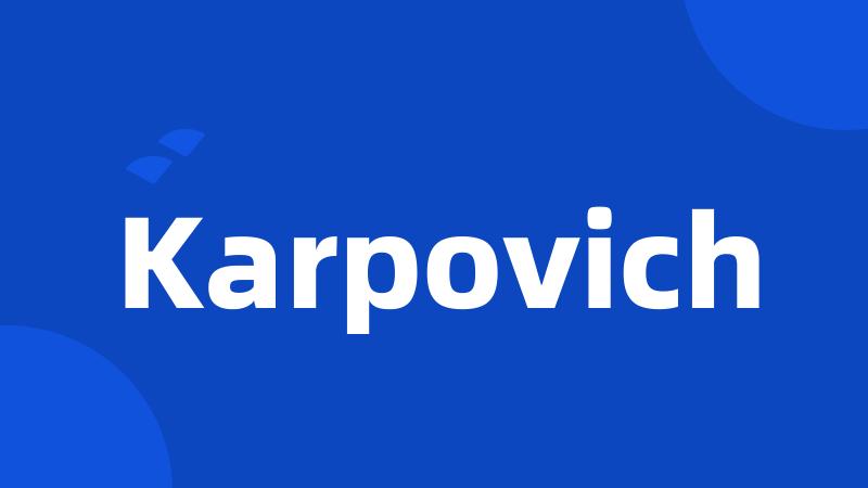 Karpovich